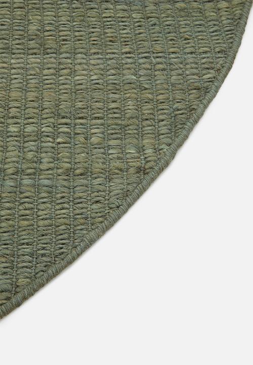 Sixth Floor - Boston Round Jute Rug - Olive