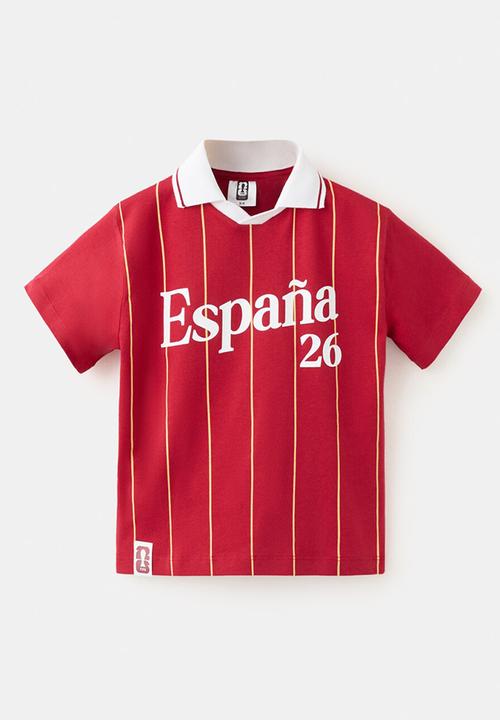 MANGO - T-Shirt Fifaesb - Bright Red