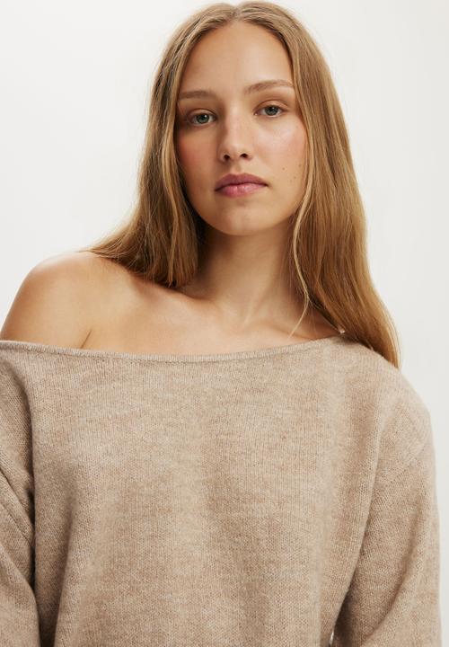 Cotton On - Luxe Cinched Mini Dress - Chai Dust Marle