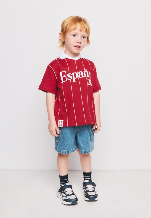 MANGO - T-Shirt Fifaesb - Bright Red