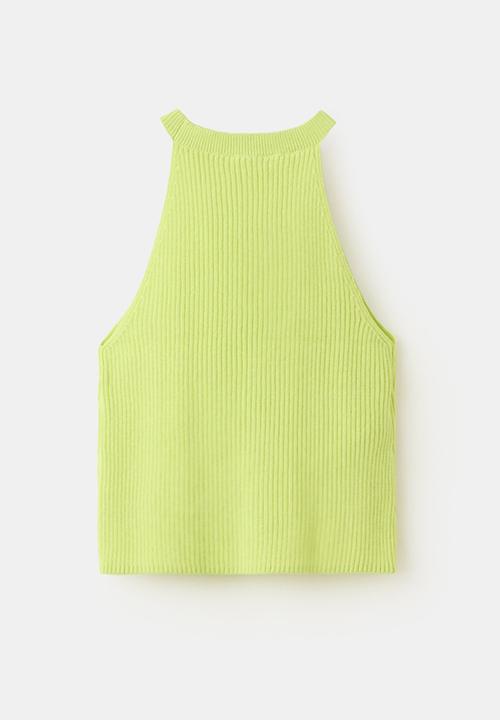 MANGO - Top Defne - Bright Yellow