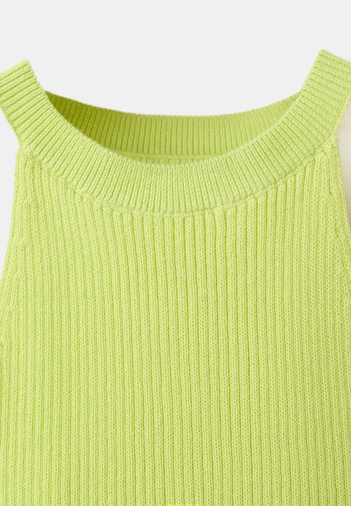 MANGO - Top Defne - Bright Yellow