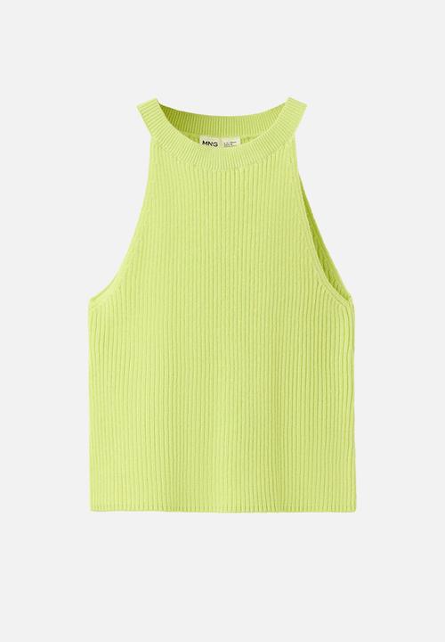 MANGO - Top Defne - Bright Yellow