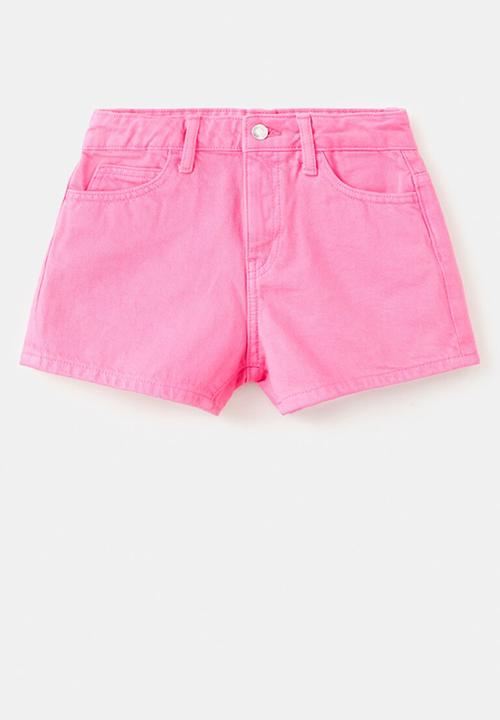 MANGO - Shorts Raw - Bright Pink