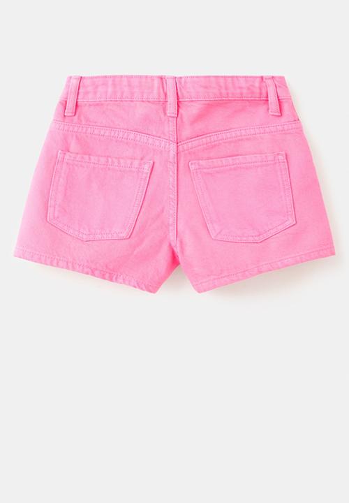 MANGO - Shorts Raw - Bright Pink