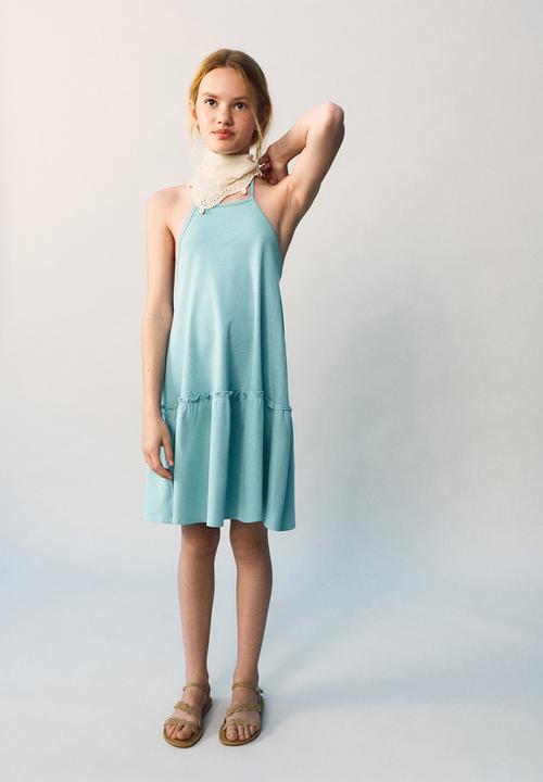 MANGO - Dress Alex - Light/Pastel Blue