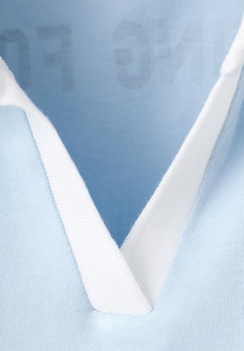 MANGO - T-shirt Argen - Medium Blue