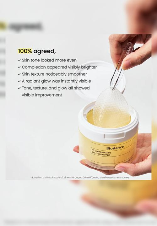 BIODANCE - Vita Niacinamide Gel Toner Pads