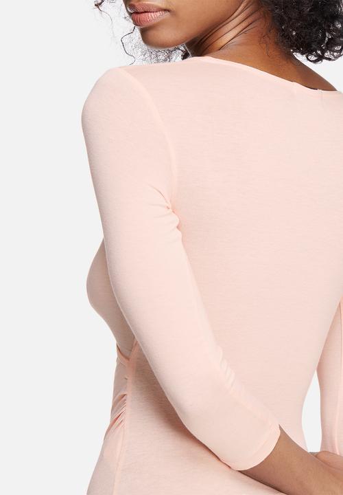 dailyfriday - Wrap V-neck bodysuit