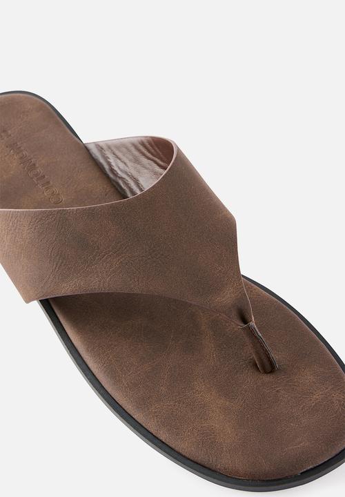 Cotton On - BOWIE SLIDE-CHOC NUBUCK