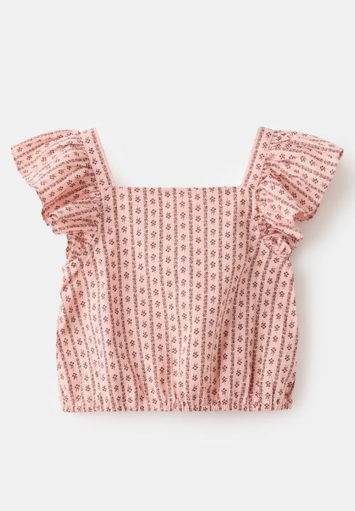 MANGO - Blouse Westset - Pink