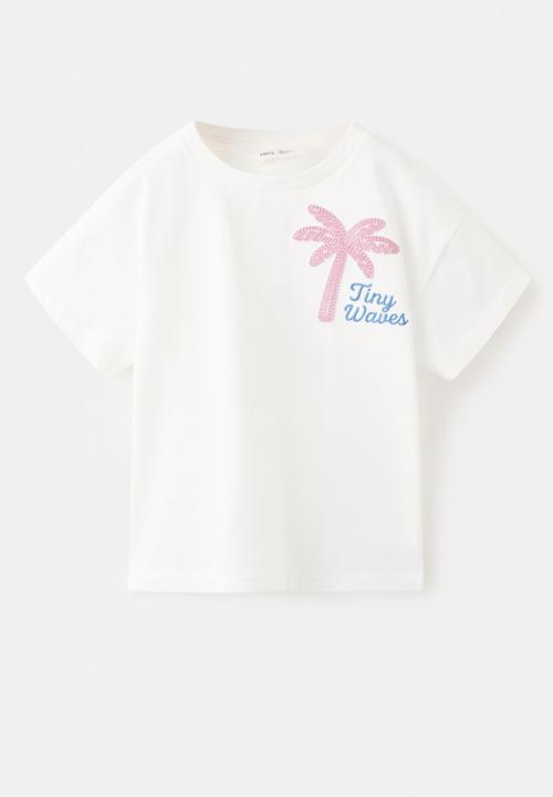 MANGO - T-shirt Tiny - Natural White