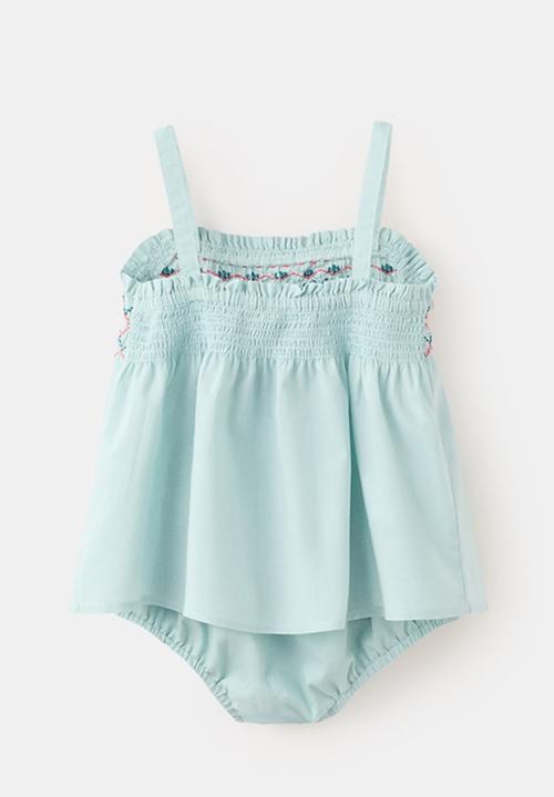 MANGO - Dress Petunia - Turquoise Aqua