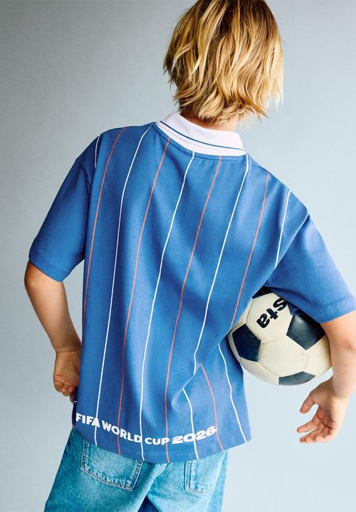 MANGO - T-shirt Fifafra - Medium Blue
