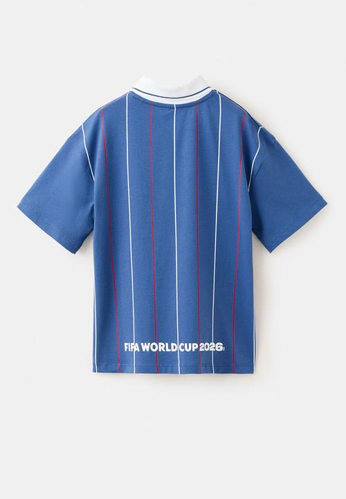 MANGO - T-shirt Fifafra - Medium Blue