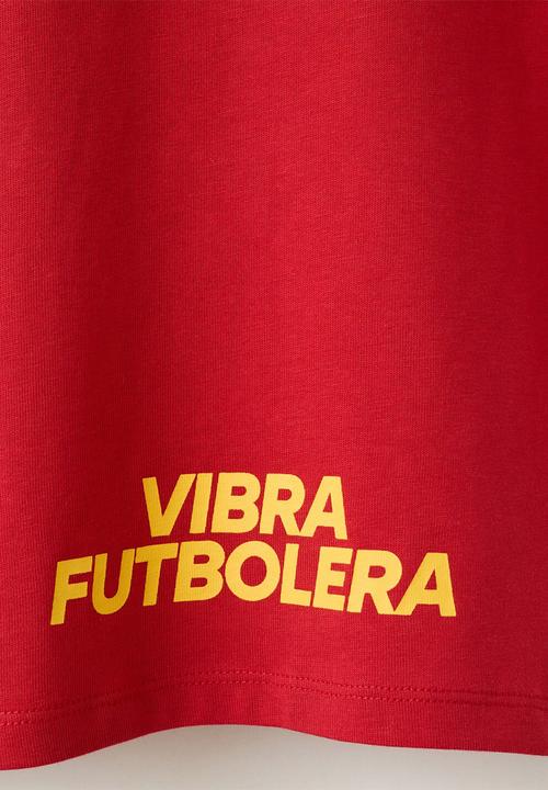 MANGO - T-shirt Spain - Bright Red