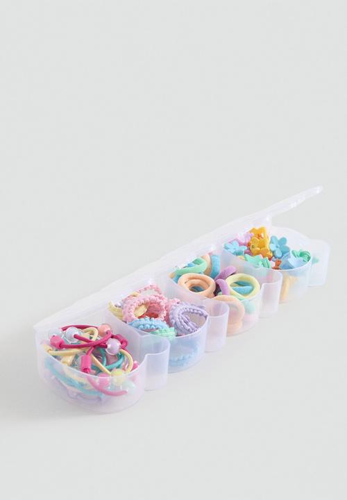 MANGO - Hair Tie Mix - Medium Pink