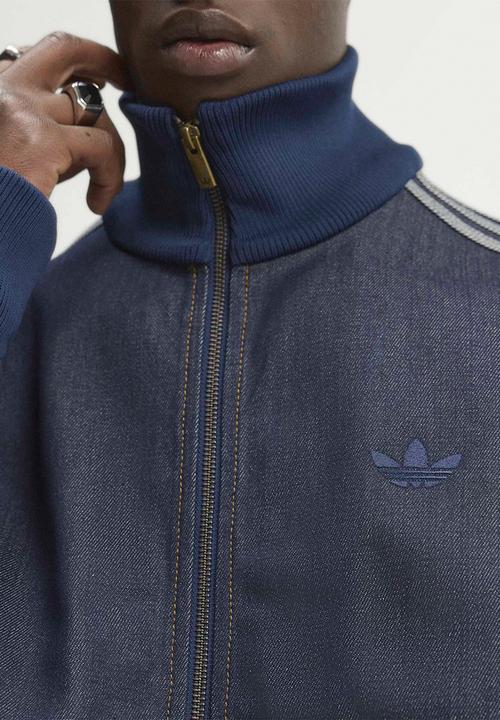 adidas Originals - Firebird Adicolor Raw Denim Track Top - Indigo Denim