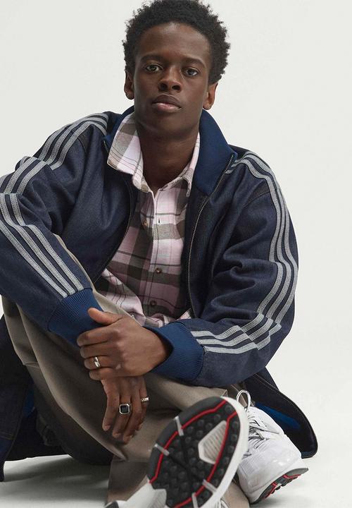 adidas Originals - Firebird Adicolor Raw Denim Track Top - Indigo Denim