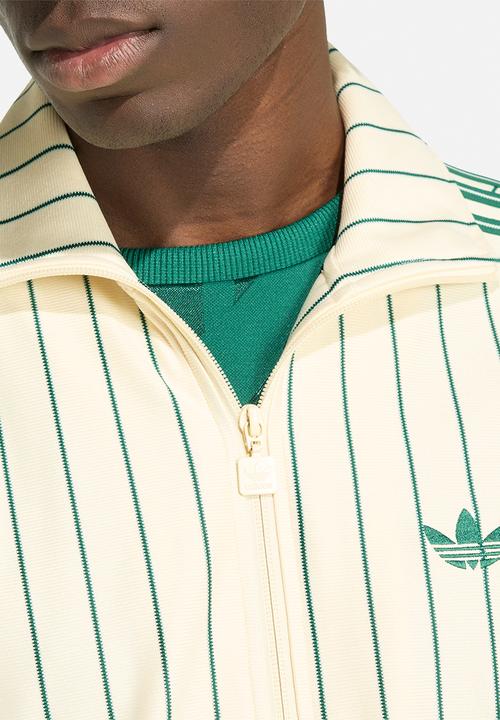 adidas Originals - Firebird Pinstriped Track Top - Warm Vanilla White