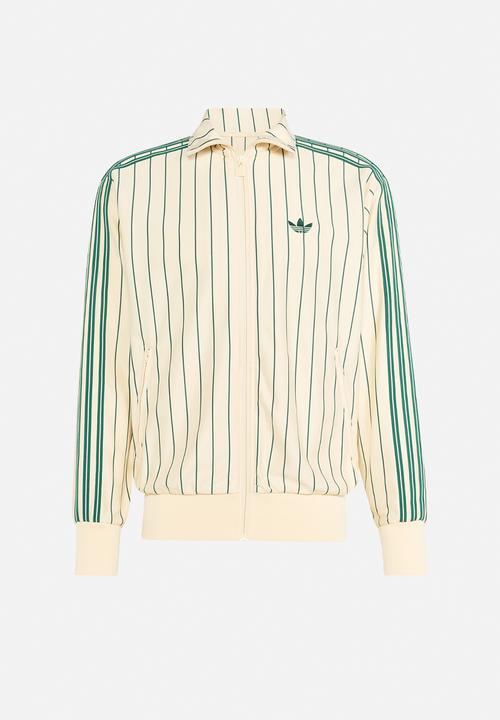 adidas Originals - Firebird Pinstriped Track Top - Warm Vanilla White