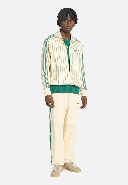 adidas Originals - Firebird Pinstriped Track Top - Warm Vanilla White