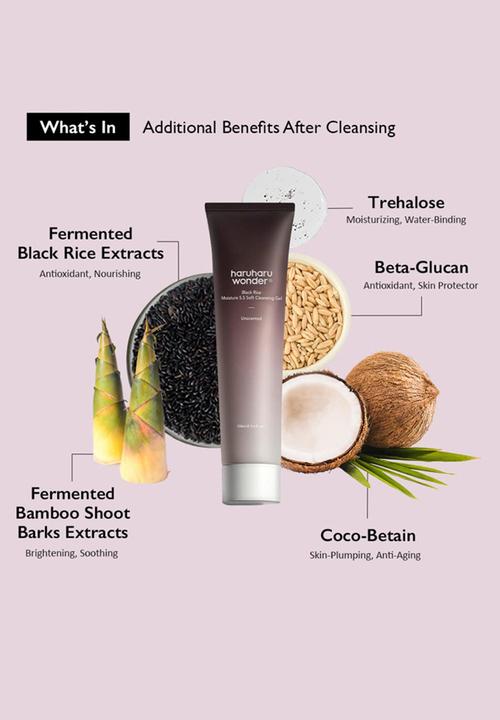 haruharu wonder - Black Rice Moisture 5.5 Soft Cleansing Gel