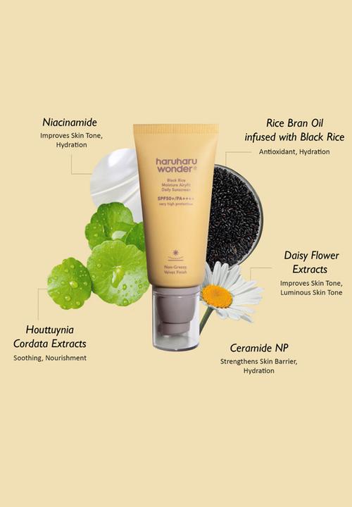 haruharu wonder - Black Rice Moisture Airyfit Daily Sunscreen SPF50+/PA++++