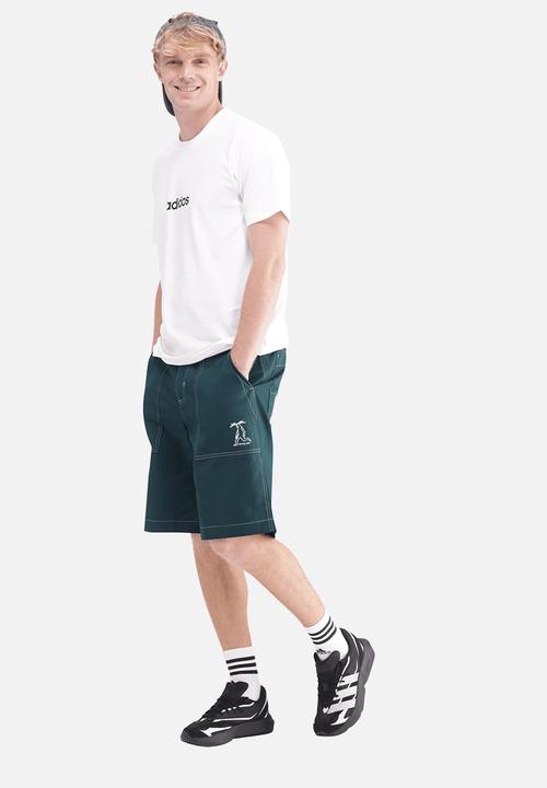 adidas Performance - Essentials Linear Single Jersey Tee - White/Blk