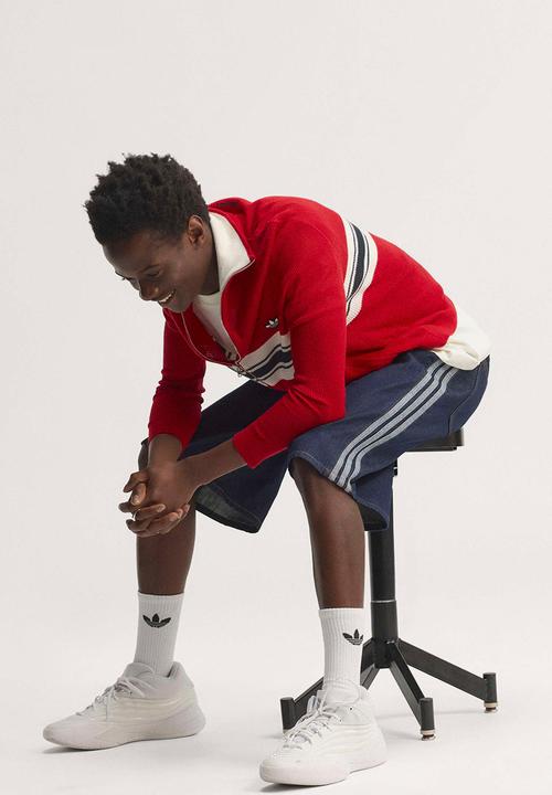 adidas Originals - Firebird  Jorts Mid-Rise Straight Leg - Indigo Denim Blue