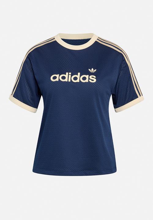 adidas Originals - Mesh Tee - Night Indigo/Warm Vanilla