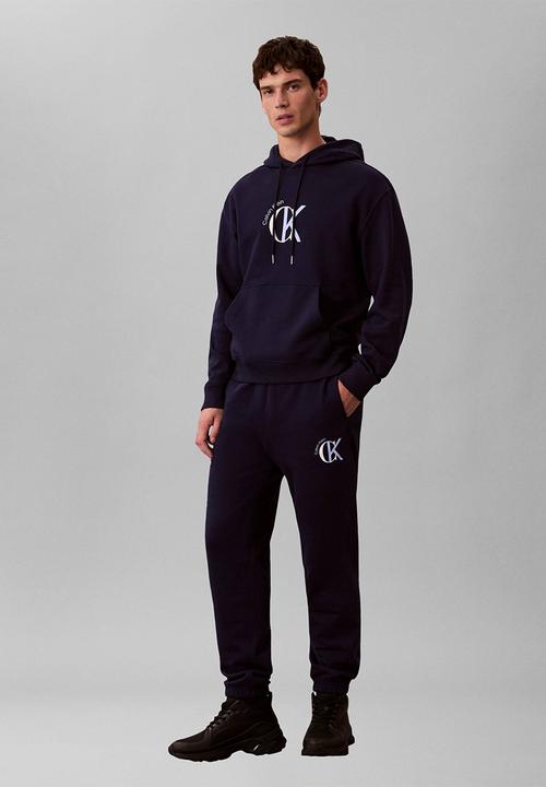 Calvin Klein - Ls Eu 350Terry Graphic Hoodie - Maritime Blue