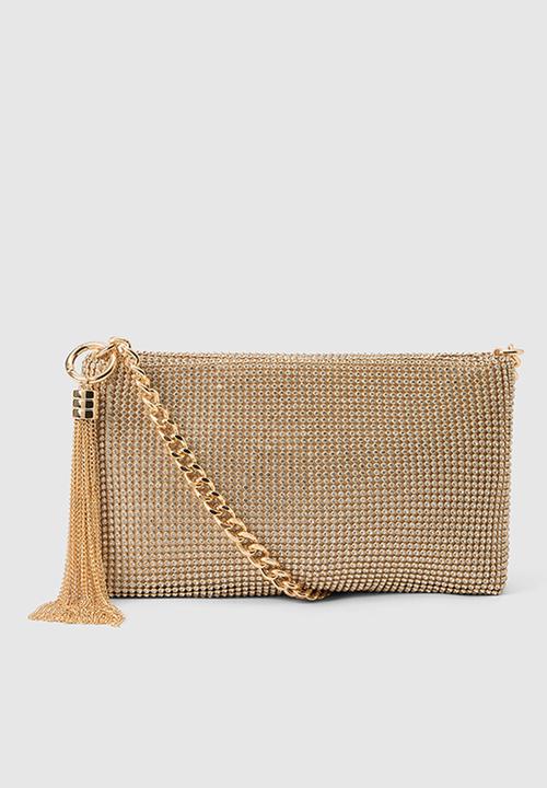 Forever New - Keisha soft sparkle clutch in gold