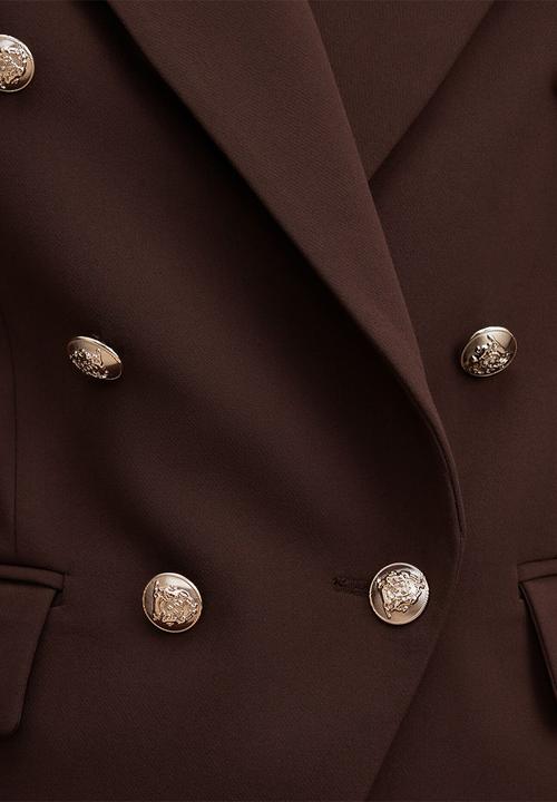 Forever New - Tiana Military Blazer in Chocolate