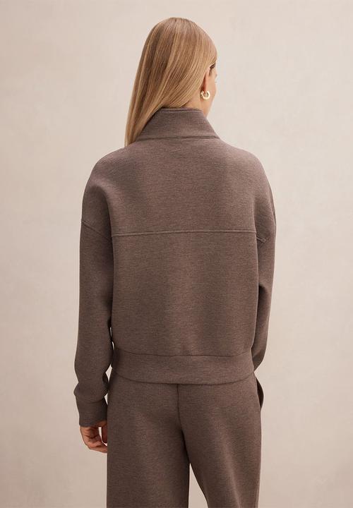 Forever New - Heidi seam detail lounge jumper in mocha mist