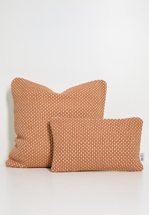 Tonga Woven Cushion Cover - Rust