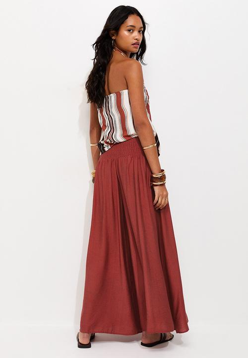 New Look - Wide Leg Palazzo Trousers - Rust