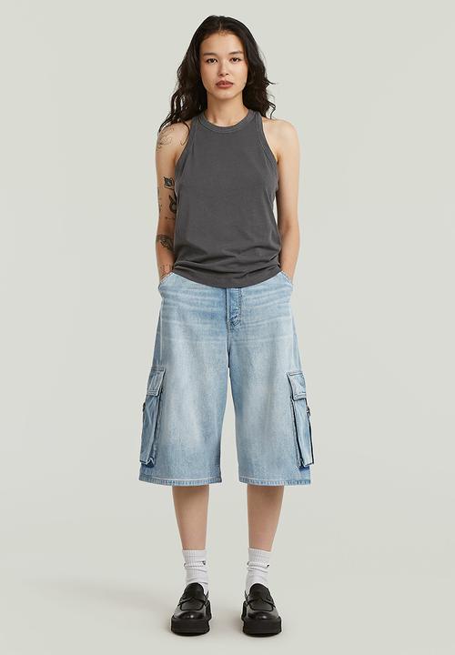 G-STAR - Patti cargo short wmn - vintage summer clouds