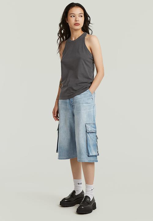 G-STAR - Patti cargo short wmn - vintage summer clouds