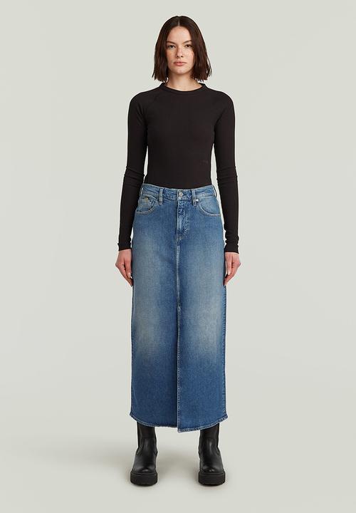 G-STAR - Viktoria Long Skirt wmn - faded sakarya