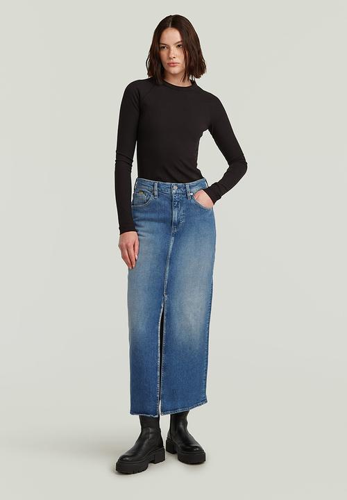G-STAR - Viktoria Long Skirt wmn - faded sakarya