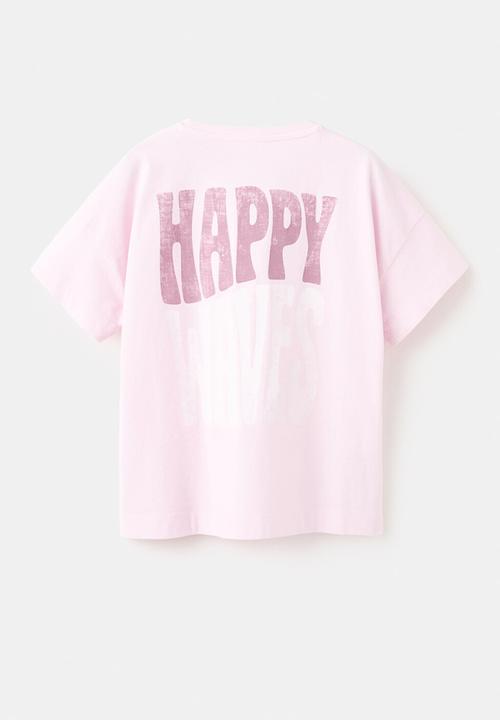 MANGO - T-Shirt Sunny - Light/Pastel Purple