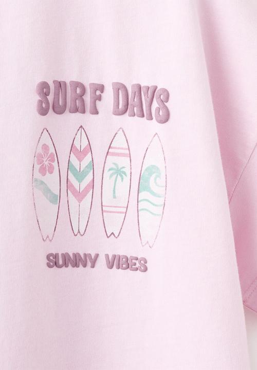 MANGO - T-Shirt Sunny - Light/Pastel Purple