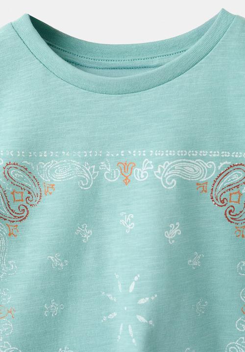 MANGO - T-Shirt Banda - Medium Green