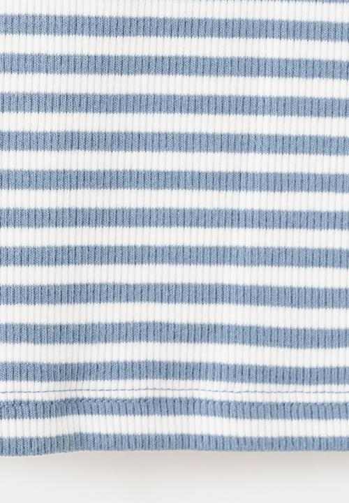MANGO - T-Shirt RIBI - Medium Blue