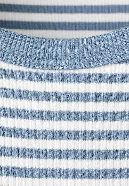 MANGO - T-Shirt RIBI - Medium Blue