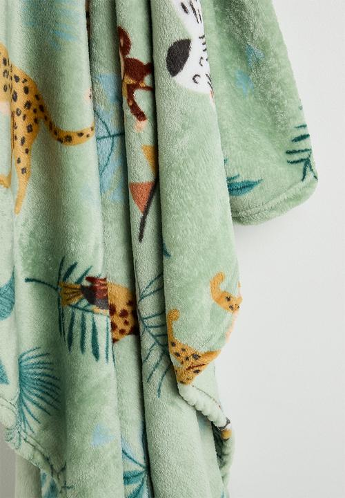 H&S - Woodland Flannel Blanket 120x150 - Treetop