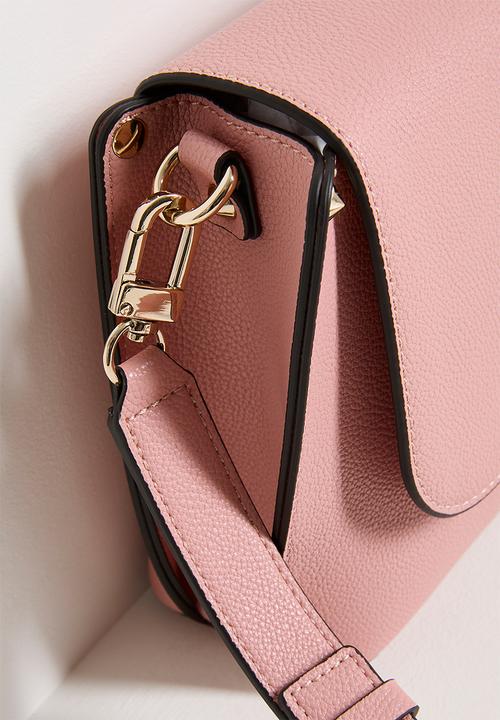 GUESS - Meridian Flap Crossbody Bag-Coral Pink
