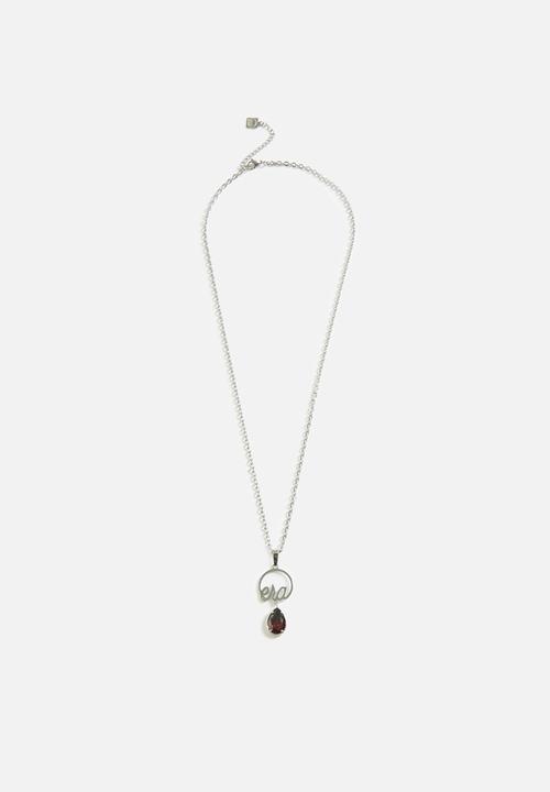 ERA by DJ Zinhle - ERA love teardrop necklace - Silver