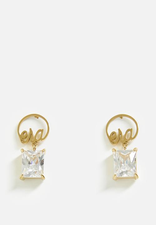 ERA by DJ Zinhle - ERA Square drop earrings - Gold